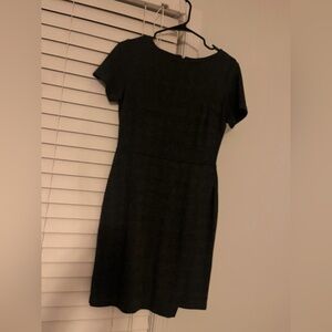 Banana Republic Gray Plaid Work Dress Size 6